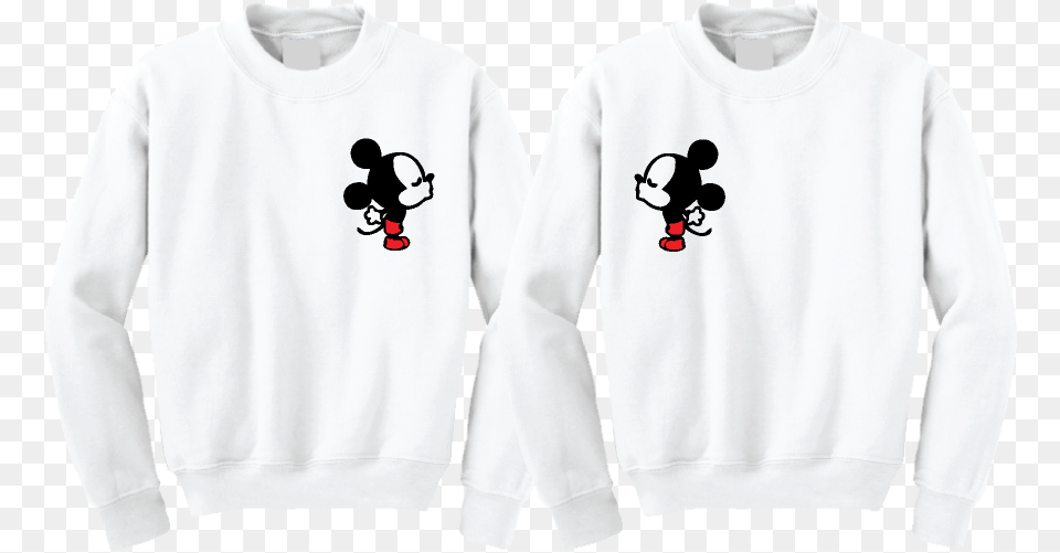 Mickey And Minnie Mouse Name, Sweatshirt, Clothing, Hoodie, Knitwear Free Png