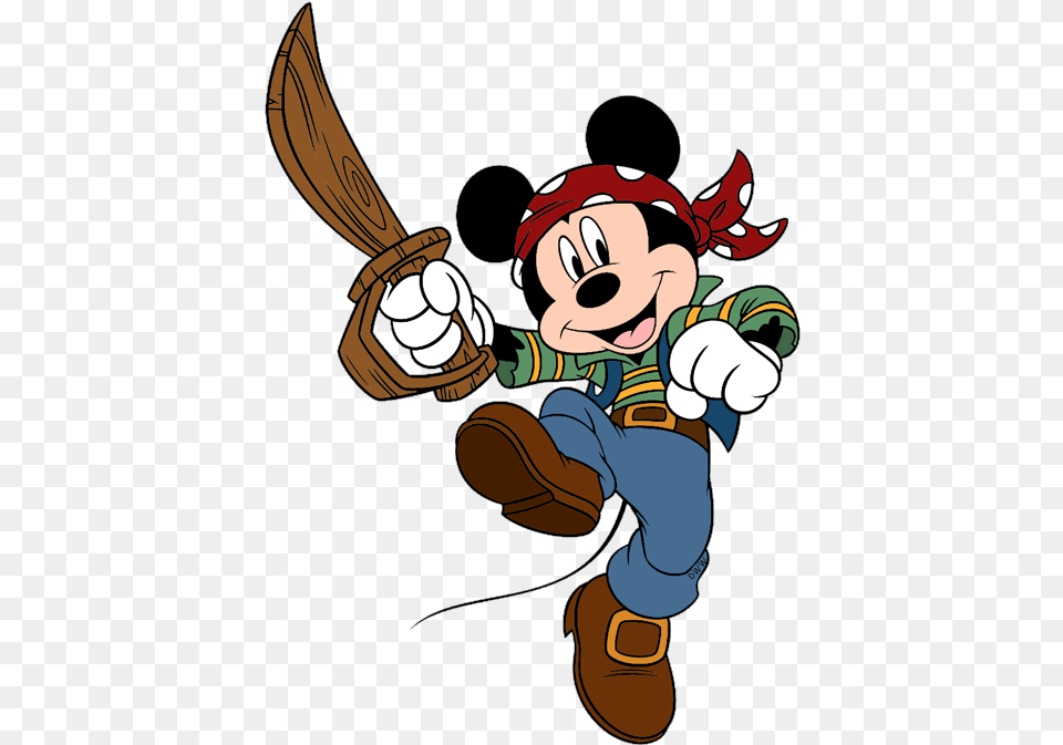Mickey And Minnie Pirates, Cartoon Png Image
