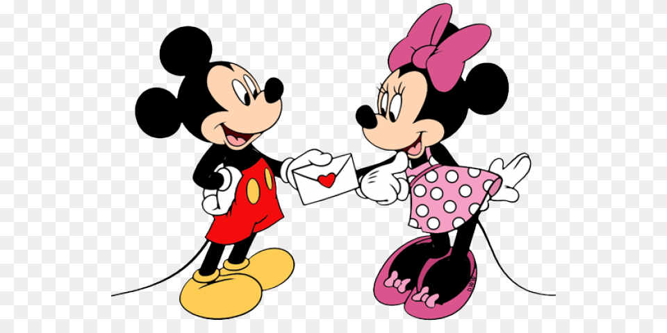Mickey And Minnie Valentines, Cartoon Free Transparent Png