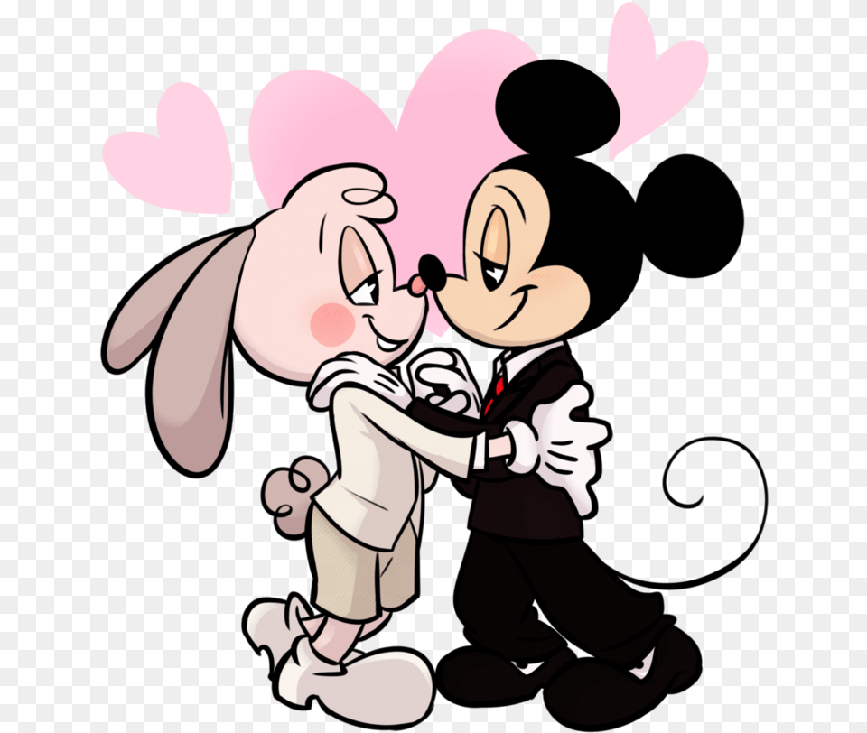 Mickey And Minty Dancing By Pukopop Disney Pictures Cartoon, Book, Comics, Publication, Baby Png