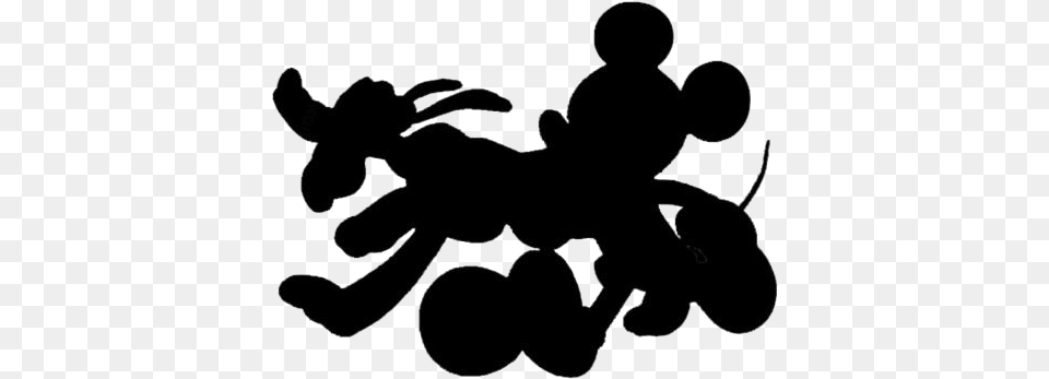 Mickey And Pluto Transparent Images Illustration, Silhouette, Stencil Free Png