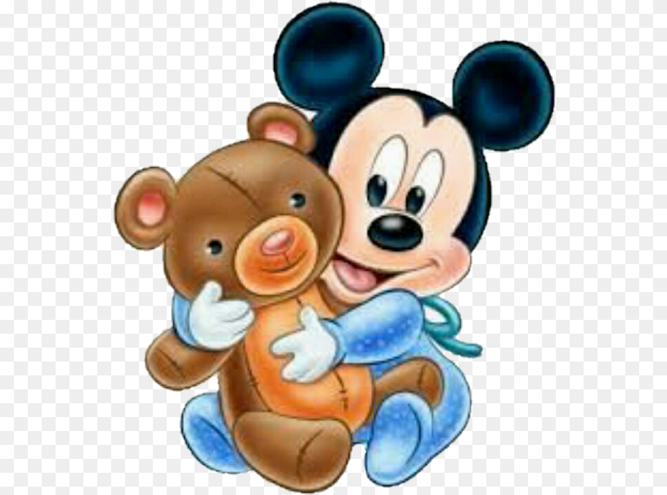 Mickey Bebe Disney Baby, Plush, Toy Png Image