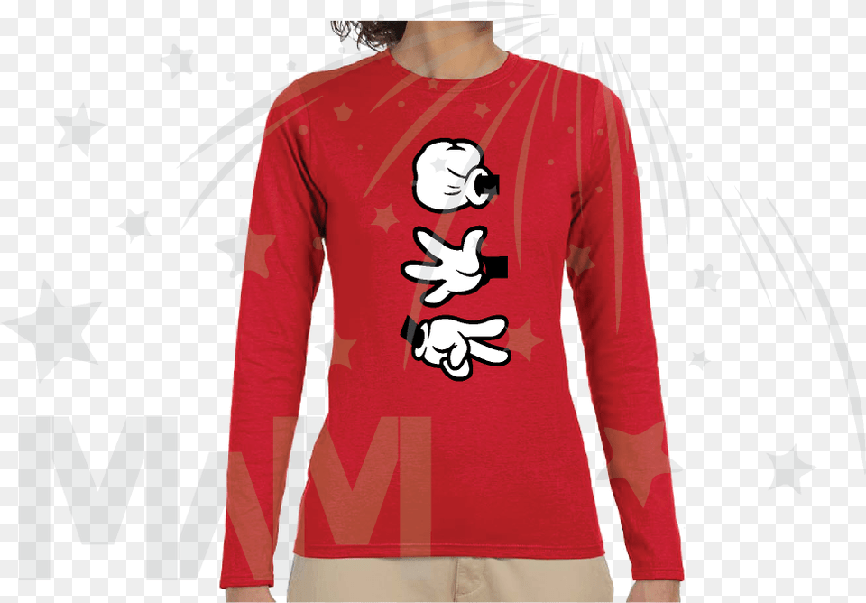 Mickey Christmas Shirt, T-shirt, Sleeve, Clothing, Long Sleeve Free Png