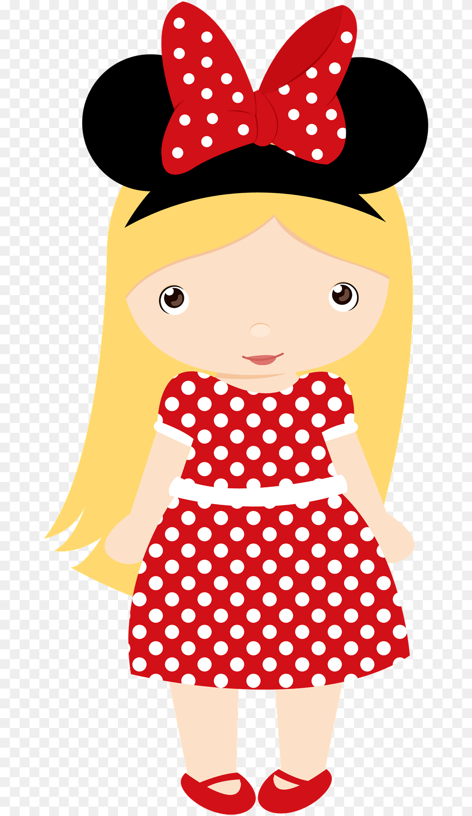 Mickey Craft Disney Clipart Minnie Mouse Pink Minnie Clipart Mickey Mouse Girl, Pattern, Baby, Person, Doll Free Png