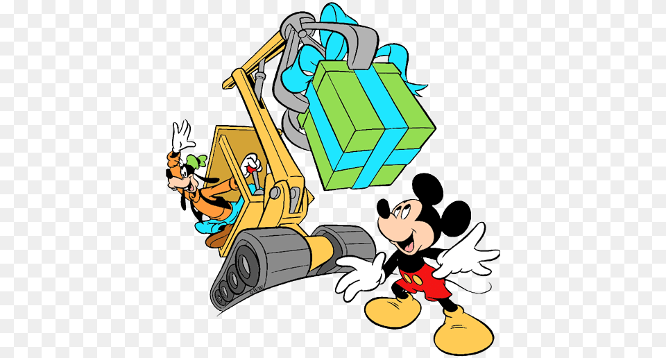 Mickey Donald And Goofy Clip Art Disney Clip Art Galore, Cartoon, Bulldozer, Machine, Baby Free Png Download