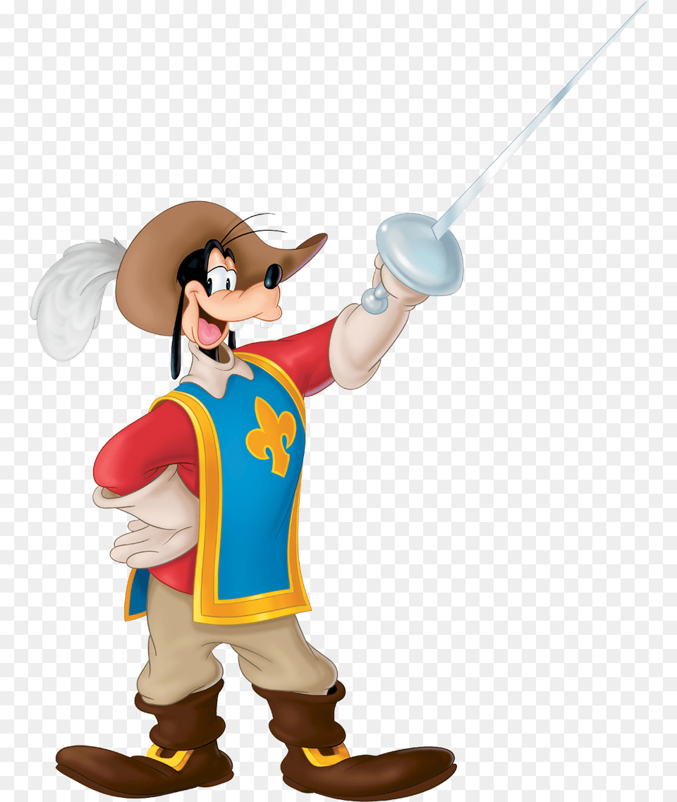 Mickey Donald Goofy The Three Musketeers, Baby, Person, Clothing, Costume Free Png Download