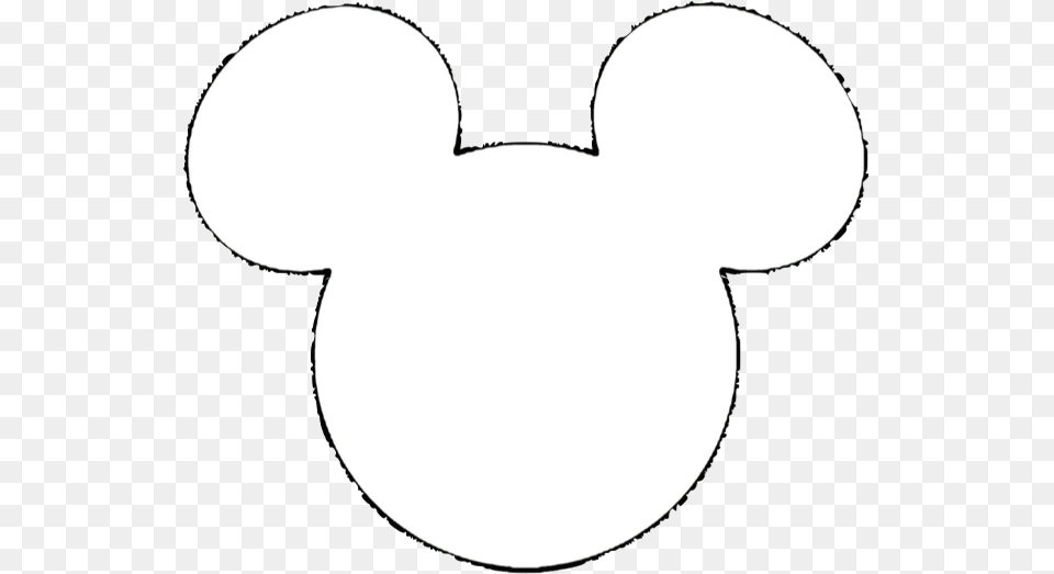 Mickey Ears Clipart White, Stencil, Logo, Astronomy, Moon Free Png