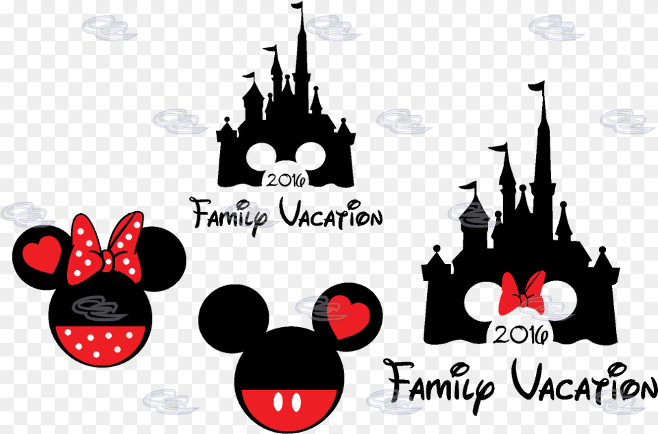 Mickey Ears With Castle, Berry, Food, Fruit, Plant Free Transparent Png