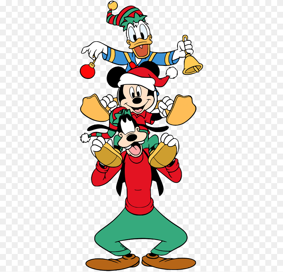 Mickey Goofy Donald Christma, Baby, Person, Cartoon, Face Png Image