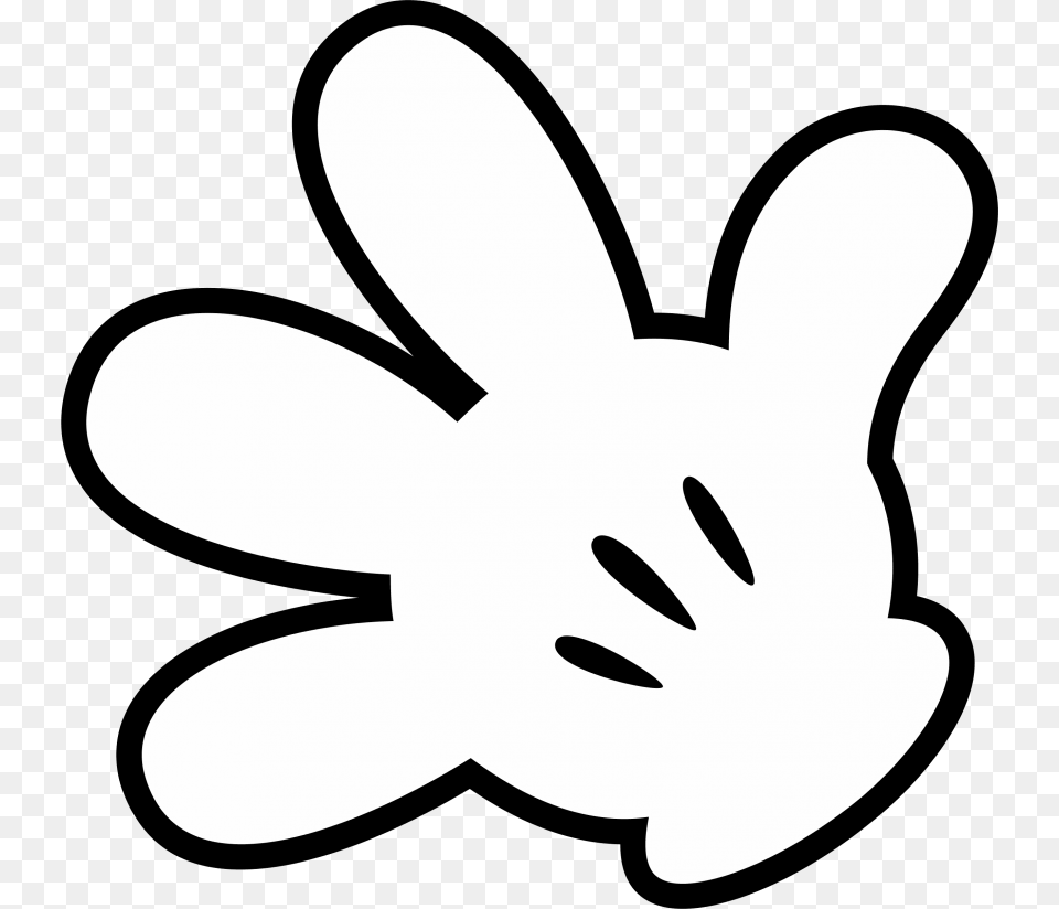 Mickey Hand, Stencil, Clothing, Glove, Daisy Png