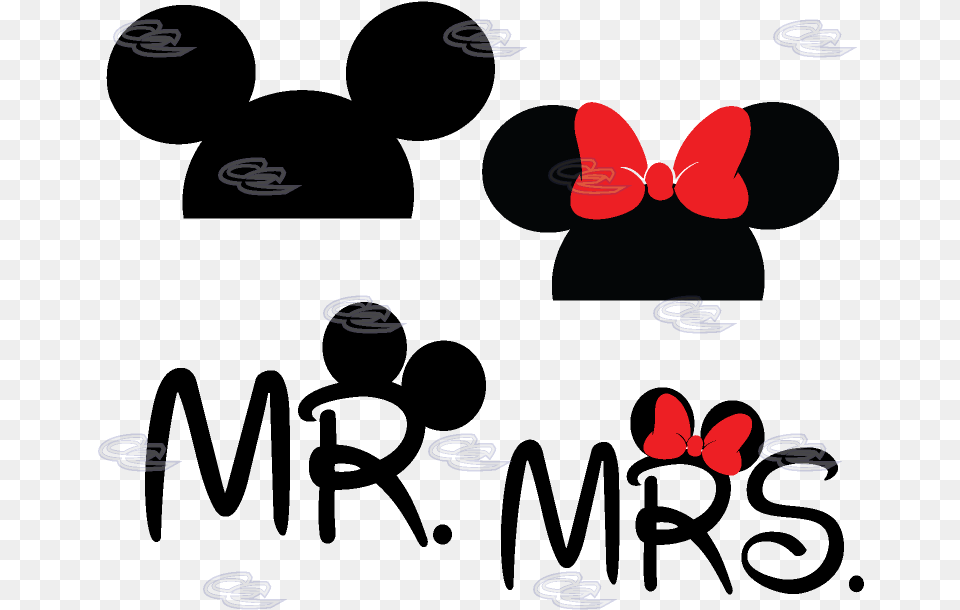Mickey Head Mr Mrs 0 Mr And Mrs Mickey, Blackboard Png