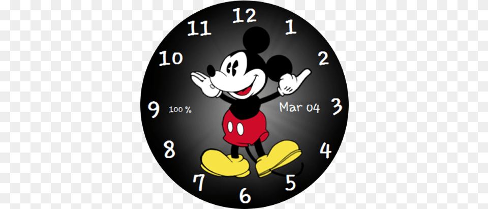 Mickey Mickey Mouse Clock Face Apple Watch, Analog Clock, Disk, Baby, Person Free Png Download