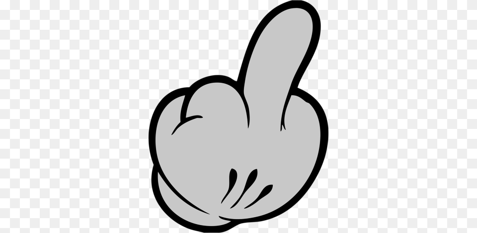Mickey Middle Finger Design Ideas, Stencil, Cutlery, Clothing, Glove Free Transparent Png