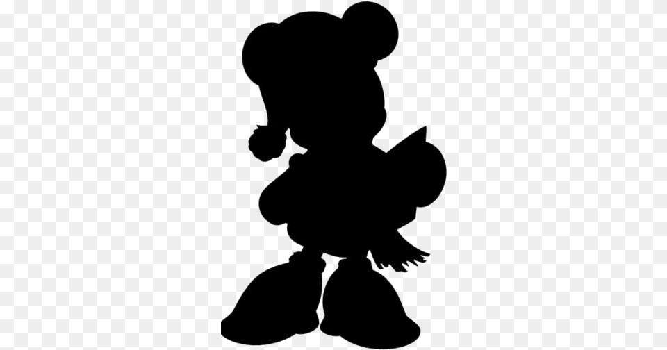 Mickey Minnie Background Cartoon, Silhouette Free Png Download