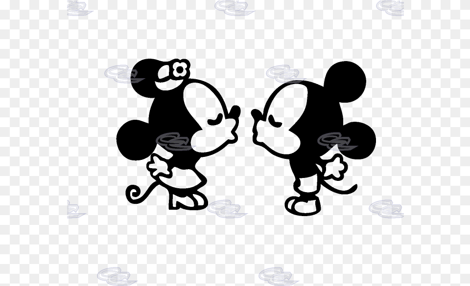 Mickey Minnie Kissing Macbook Decal, Machine, Spoke, Spiral Free Png