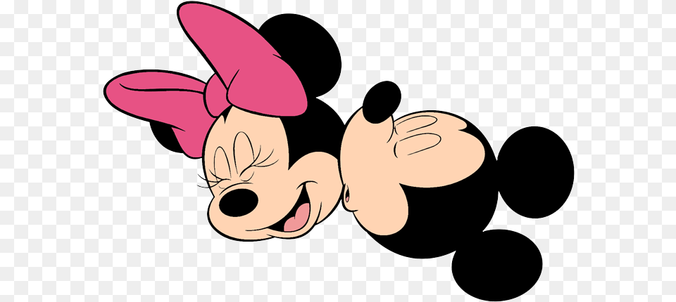 Mickey Minnie Kissing Mickey Mouse And Minnie Mouse, Cartoon, Face, Head, Person Free Png Download