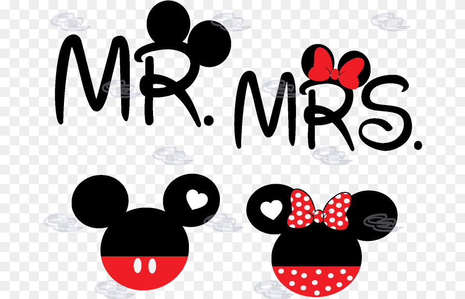 Mickey Minnie Mouse Head Mr Mrs With Big Ears Minnie And Mickey Head, Pattern, Accessories, Formal Wear, Tie Png