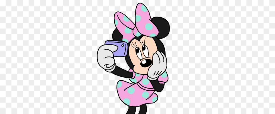 Mickey Minnie Mouse Selfie Transparent, Cartoon, Baby, Person, Face Free Png Download