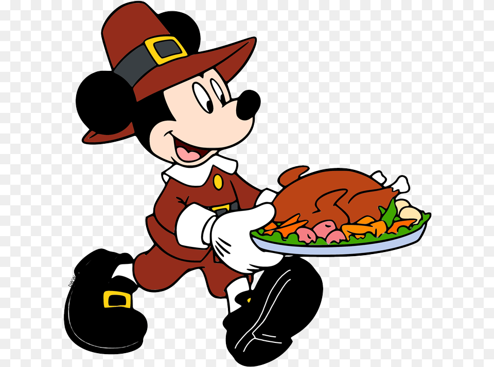 Mickey Minnie Mouse Thanksgiving, Cartoon, Food, Meal, Face Free Png