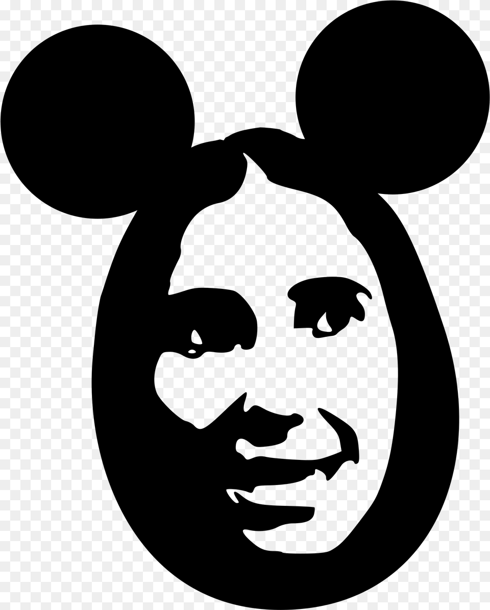 Mickey Mouse, Gray Free Png Download