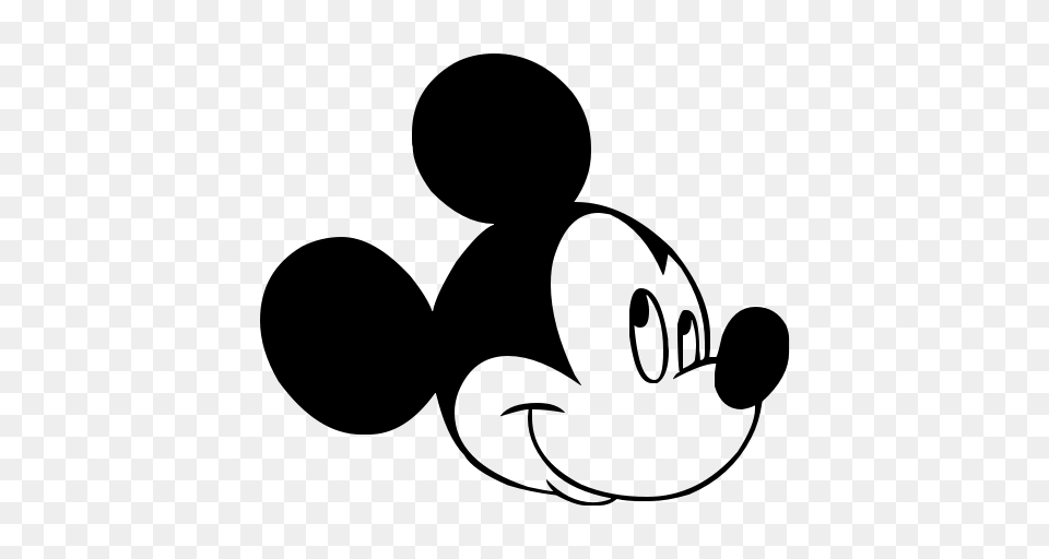 Mickey Mouse, Gray Free Png Download