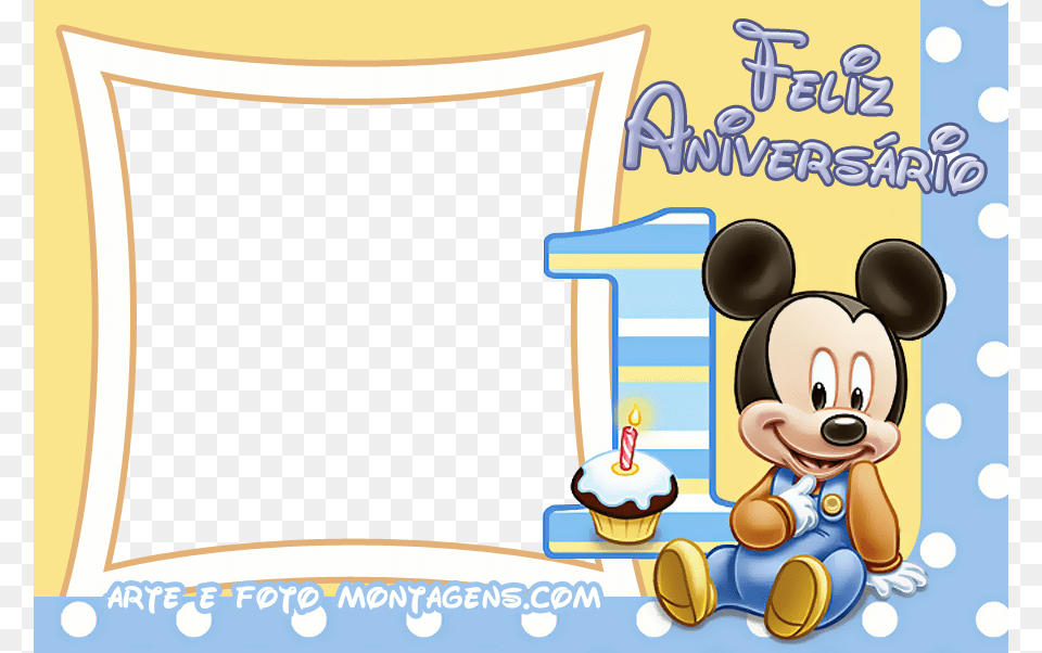 Mickey Mouse 1st Birthday Clipart, People, Person, Cartoon, Text Free Png