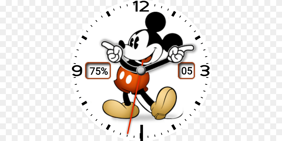 Mickey Mouse, Analog Clock, Clock Png Image