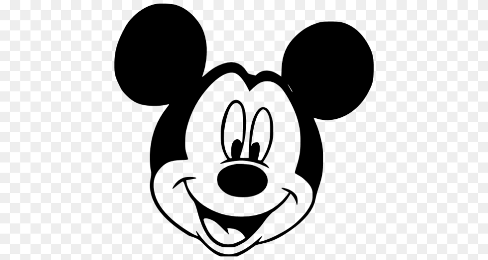 Mickey Mouse, Gray Free Png Download