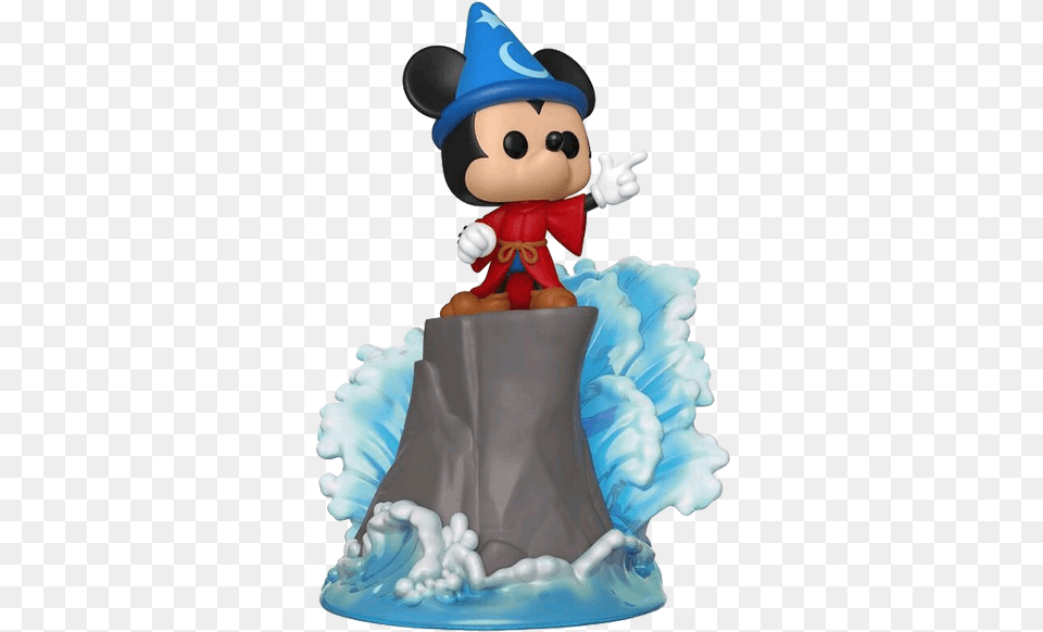Mickey Mouse 90th Anniversary Funko Pop Sorcerer Mickey Movie Moment, Birthday Cake, Food, Dessert, Cream Free Transparent Png
