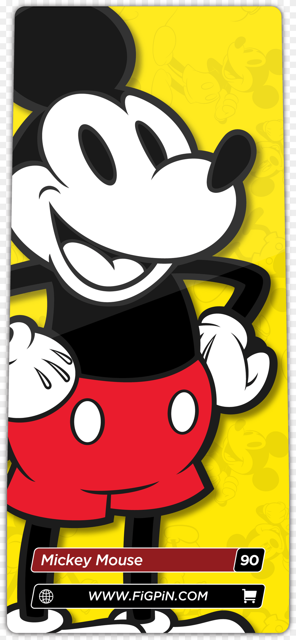 Mickey Mouse 90th Figpin, Advertisement, Poster, Book, Comics Png Image