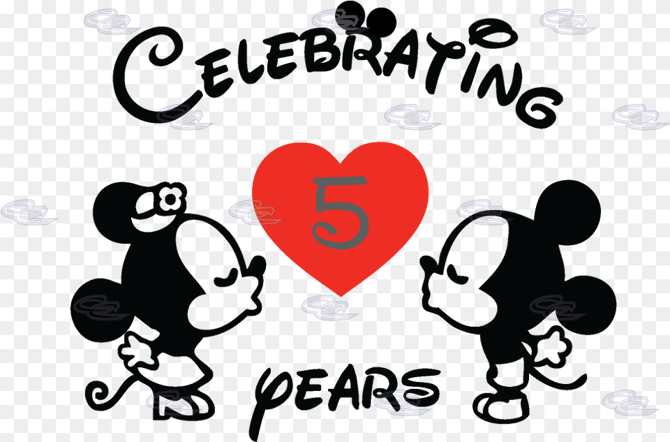 Mickey Mouse A Minnie, Heart, Blackboard Png