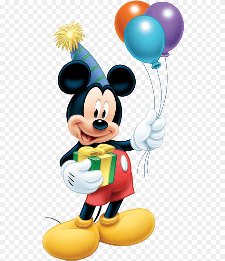 Mickey Mouse And Balloons, Balloon, Clothing, Hat, Toy Free Png Download