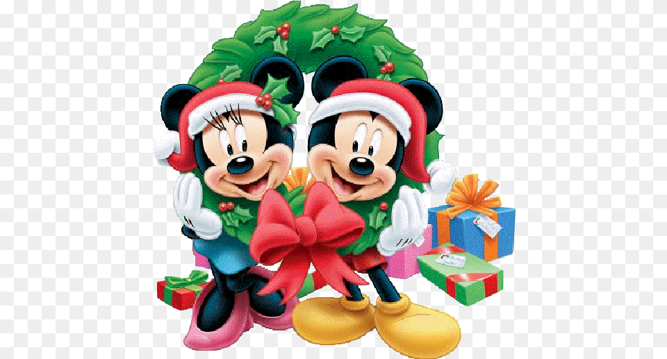 Mickey Mouse And Friends Xmas Clip Art Images Mickey Minnie Christmas, Performer, Person, Clown, Birthday Cake Png Image