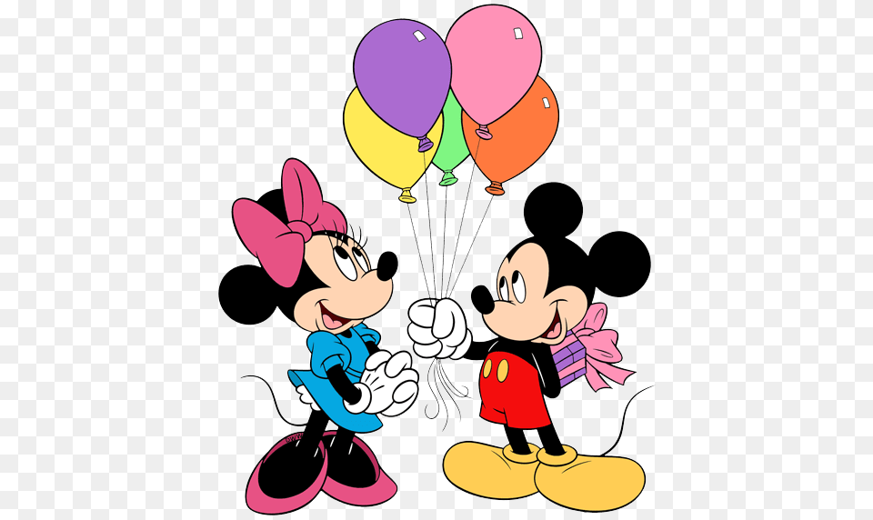 Mickey Mouse And Minnie Mouse Clipart, Balloon, Cartoon, Baby, Person Free Png Download