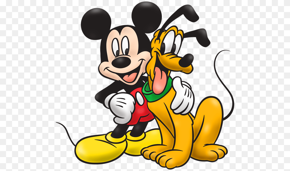 Mickey Mouse And Pluto Clip, Cartoon Png Image