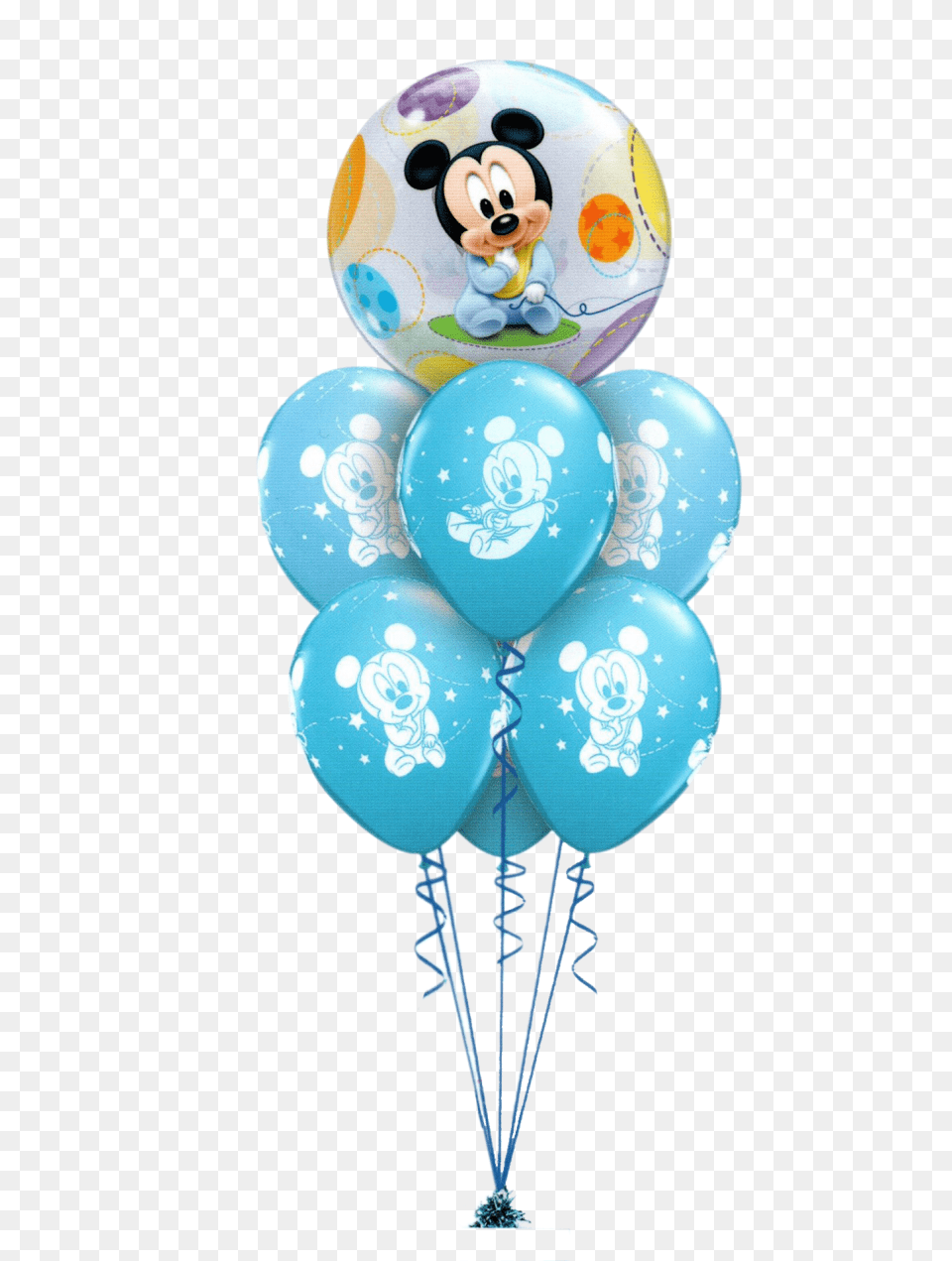 Mickey Mouse Baby Luxury Micky Mouse Blue Balloons, Balloon Png Image