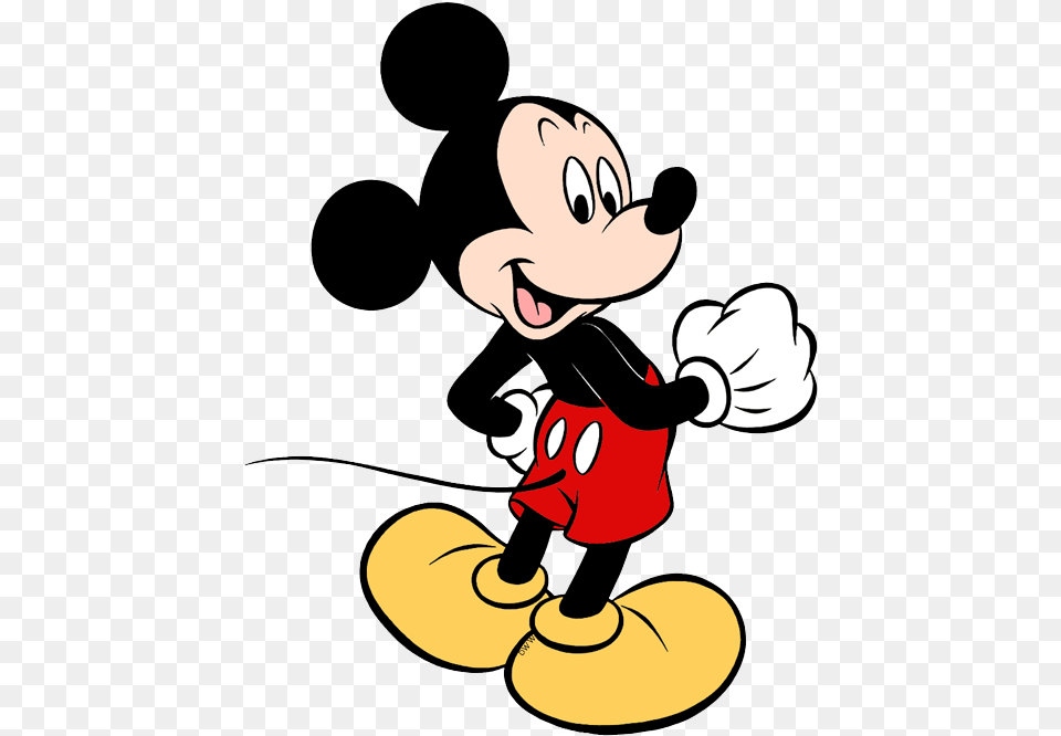 Mickey Mouse Back View Mickey Mouse From Back, Cartoon, Nature, Outdoors, Snow Free Transparent Png