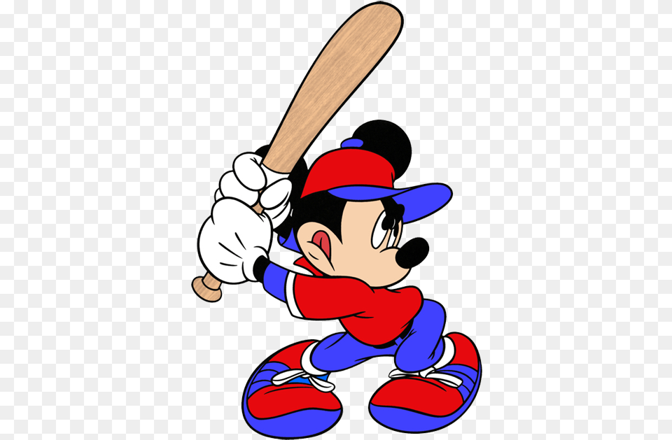 Mickey Mouse Baseball Batter Mickey Baseball, Team, People, Person, Team Sport Png Image