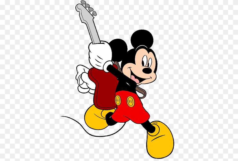 Mickey Mouse Baseball Clipart Picture Transparent Library Mickey Mouse Guitar, Cartoon, Baby, Person, Head Free Png