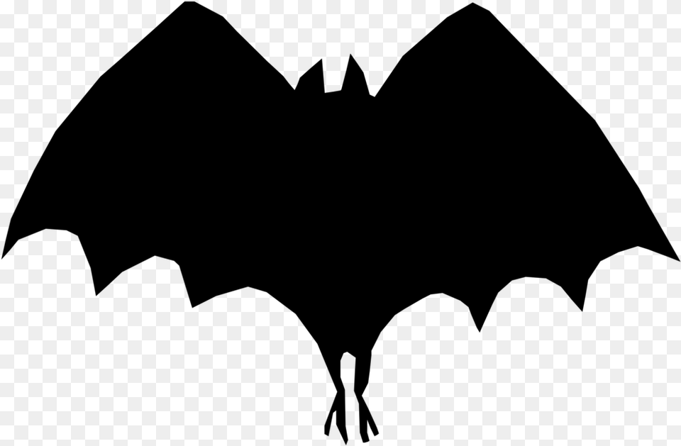 Mickey Mouse Batman Silhouette Minnie Mouse Bat Signal Kelelawar Siluet, Gray Free Transparent Png