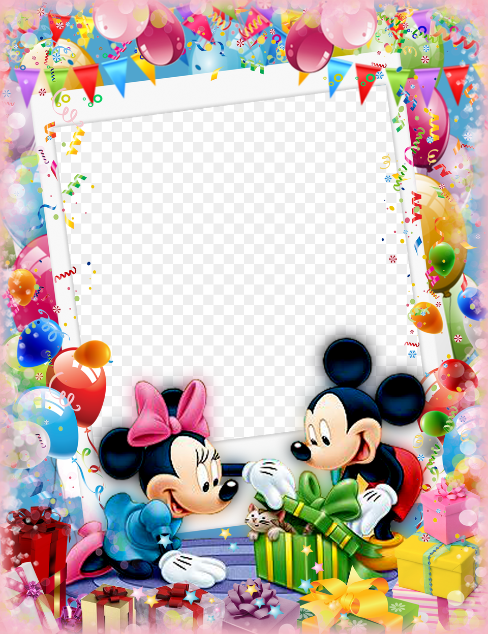 Mickey Mouse Birthday Border Free Png