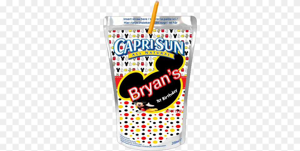 Mickey Mouse Capri Sun Label Mickey Mouse, Brush, Device, Tool, Toothbrush Free Png Download