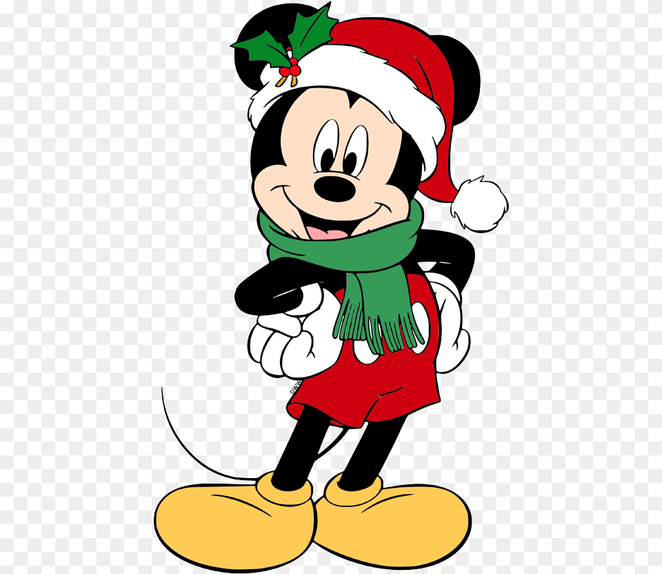 Mickey Mouse Christmas Clip Art Disney Galore Mickey Mouse Christmas Clipart, Cartoon, Baby, Person Png Image