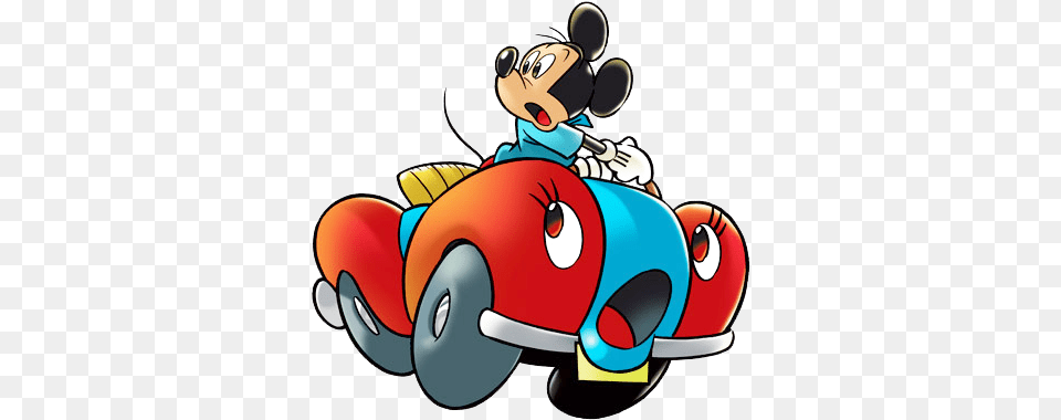 Mickey Mouse Clipart Mickey Mouse And Car, Kart, Transportation, Vehicle, Device Png