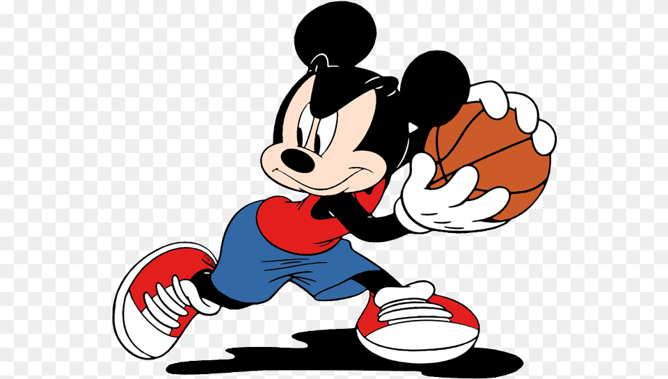 Mickey Mouse Clipart Mickey Mouse Basketball Coloring Pages, Cartoon Png Image