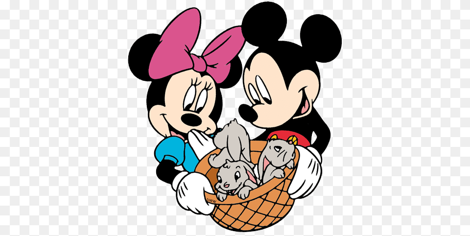 Mickey Mouse Clipart Spring, Basket, Cartoon, Face, Head Png Image