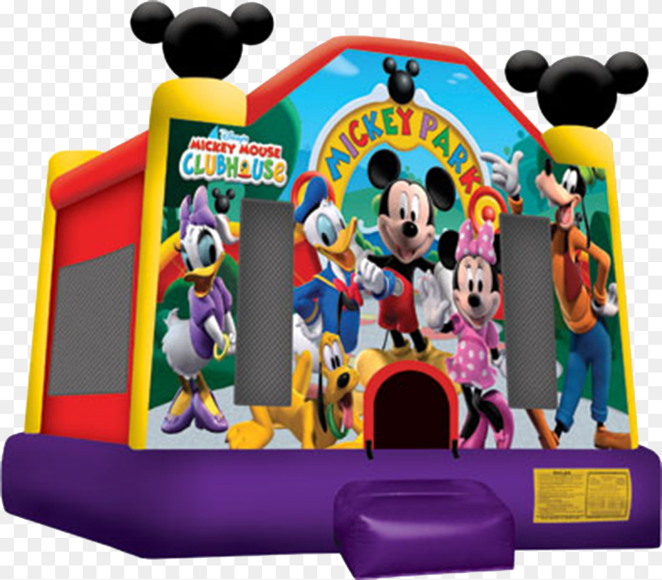 Mickey Mouse Clubhouse Mickey Mouse Jumping Castle Hire Sydney, Inflatable, Adult, Female, Person Png