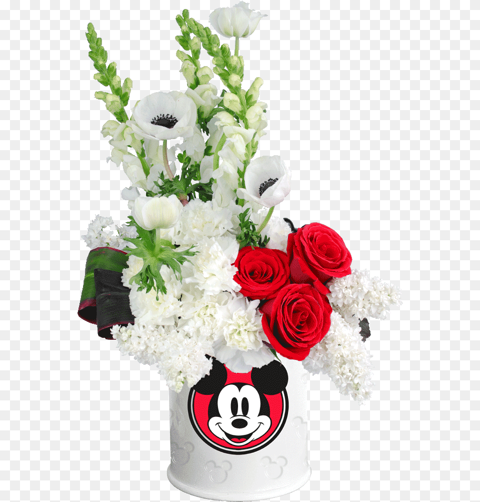 Mickey Mouse Cookie Jar Deluxe Bouquet Disney Mickey Mouse Embossed Cookie Jar, Art, Flower, Flower Arrangement, Flower Bouquet Free Png Download