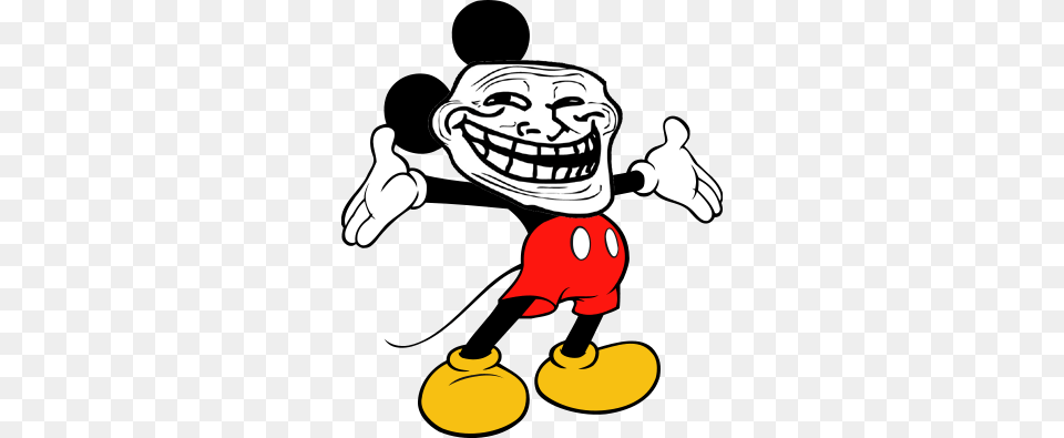 Mickey Mouse Copy Inline Maxpedition Troll Face Arid Morale Patch, Head, Person, Baby, Cartoon Png Image