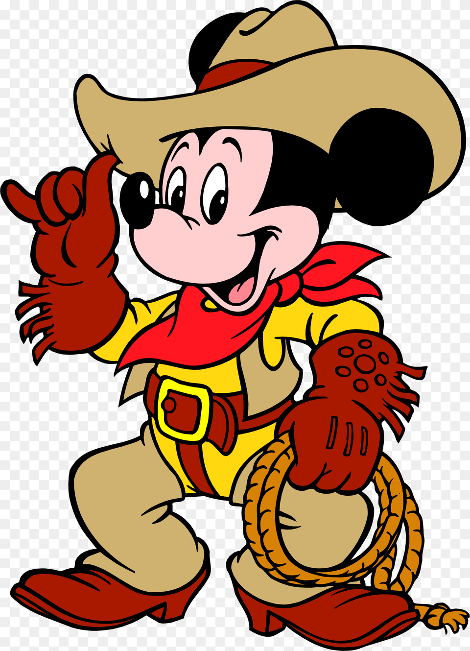 Mickey Mouse Cowboy, Clothing, Hat, Baby, Cartoon Free Png Download